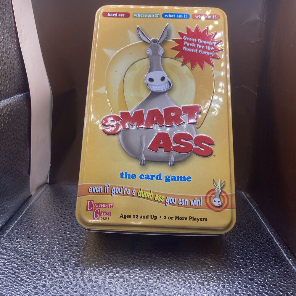 Smart Ass Card Game Booster Pack in Tin University Games